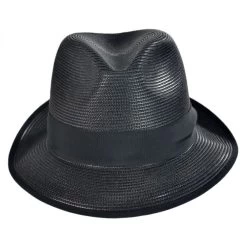 Stetson Latte Florentine Milan Straw Fedora Hat