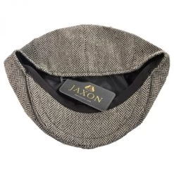 Herringbone Wool Blend Newsboy Cap -ChicHeadwear Haven 106162