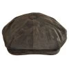 Distressed Leather Newsboy Cap -ChicHeadwear Haven 107620