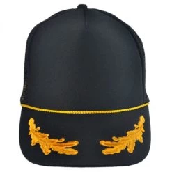 Otto Gold Leaves Mesh Trucker Snapback Baseball Cap