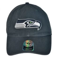 '47 BRAND Seattle Seahawks NFL Clean Up Strapback Baseball Cap Dad Hat