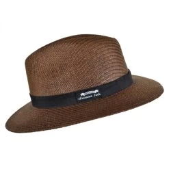 Panama Jack Ribbon Toyo Straw Safari Fedora Hat -ChicHeadwear Haven 126634