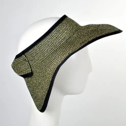 Roll Toyo Straw Braid Visor -ChicHeadwear Haven 126761
