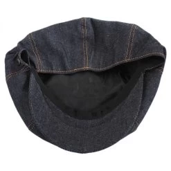 Denim Cotton Newsboy Cap -ChicHeadwear Haven 136879