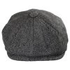 Kids' Herringbone Wool Blend Newsboy Cap -ChicHeadwear Haven 136927