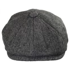Kids' Herringbone Wool Blend Newsboy Cap