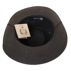 The McKenzie Waxed Cotton Outback Hat -ChicHeadwear Haven 138176
