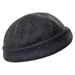 Six Panel Wool Skull Cap Beanie Hat -ChicHeadwear Haven 138351