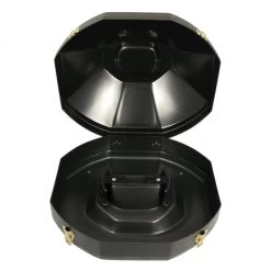 Hard Plastic Western Hat Can Carrier - Black