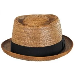 Be Bop Coconut Straw Pork Pie Hat