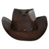 Faux Leather Western Hat -ChicHeadwear Haven 150820