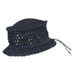 Veggie Fiber Straw Crochet Bucket Hat -ChicHeadwear Haven 151831