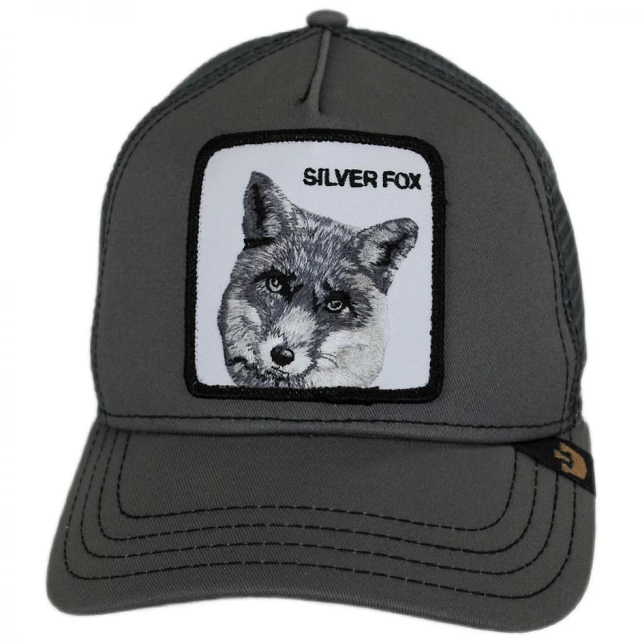 Goorin Bros Silver Fox Mesh Trucker Snapback Baseball Cap 3 Goorin Bros Silver Fox Mesh Trucker Snapback Baseball Cap
