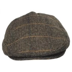 Croydon Herringbone Plaid Wool Blend Ivy Cap