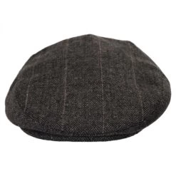Euston Herringbone Plaid Wool Blend Ivy Cap