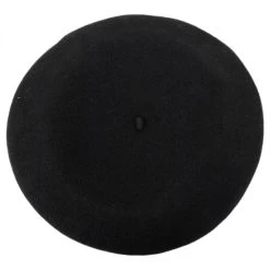 Campan Wool Basque Beret - Black -ChicHeadwear Haven 186004