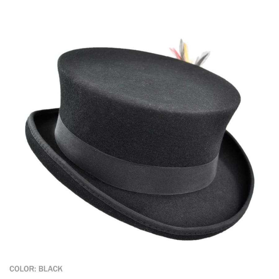 Deadman Wool Felt Top Hat 4 Deadman Wool Felt Top Hat - Image 2