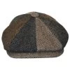 Baby Herringbone Patchwork Wool Blend Newsboy Cap
