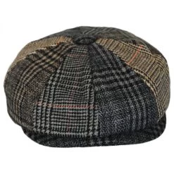 Baby Plaid Patchwork Wool Blend Newsboy Cap