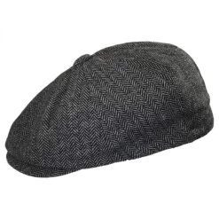 Baby Herringbone Wool Blend Newsboy Cap -ChicHeadwear Haven 190881