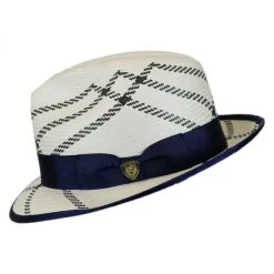 Rialto Shantung Straw Trilby Fedora Hat -ChicHeadwear Haven 192978