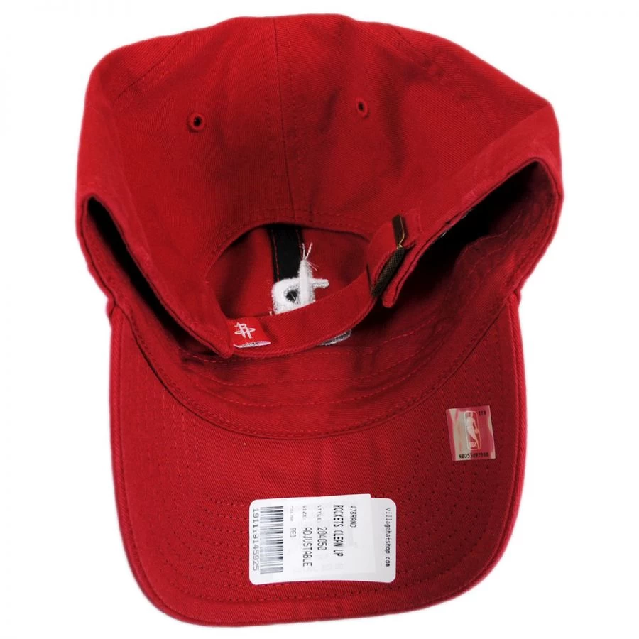 '47 BRAND Houston Rockets NBA Clean Up Strapback Baseball Cap Dad Hat 3 '47 BRAND Houston Rockets NBA Clean Up Strapback Baseball Cap Dad Hat