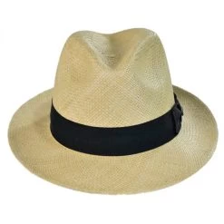 Scala Panama Straw Snap Brim Fedora Hat -ChicHeadwear Haven 202134