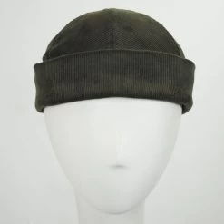Six Panel Corduroy Skull Cap Beanie Hat -ChicHeadwear Haven 205698