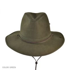 Cotton Twill Aussie Fedora Hat 6 Cotton Twill Aussie Fedora Hat -ChicHeadwear Haven 224714