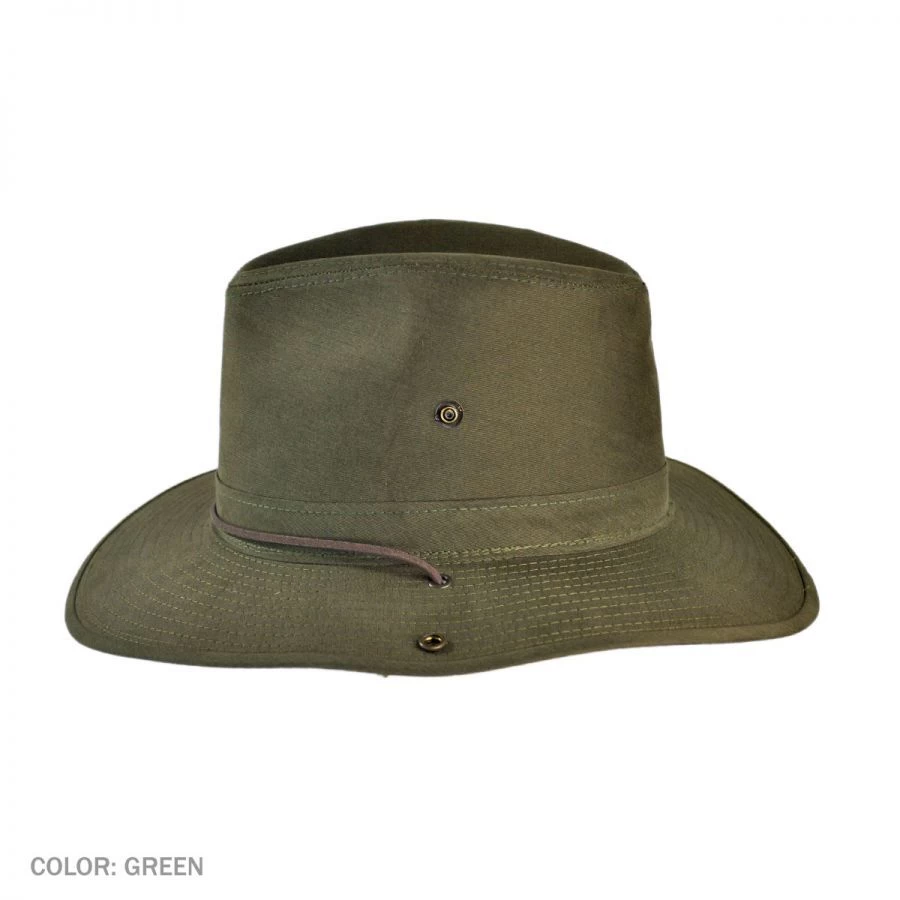 Cotton Twill Aussie Fedora Hat 5 Cotton Twill Aussie Fedora Hat - Image 3