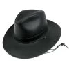 Leather Aussie Fedora Hat 1 Leather Aussie Fedora Hat -ChicHeadwear Haven 224783