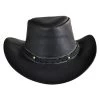 Oiled Leather Outback Hat -ChicHeadwear Haven 227063