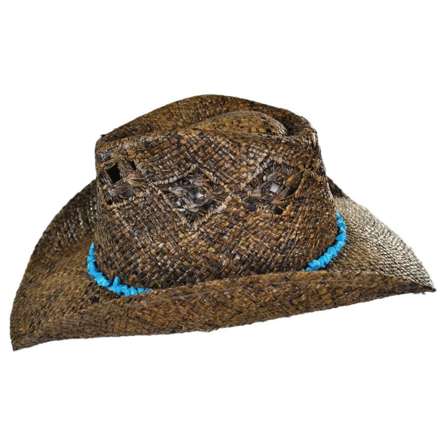 Cascade Mountain Raffia Straw Western Hat 5 Cascade Mountain Raffia Straw Western Hat - Image 3