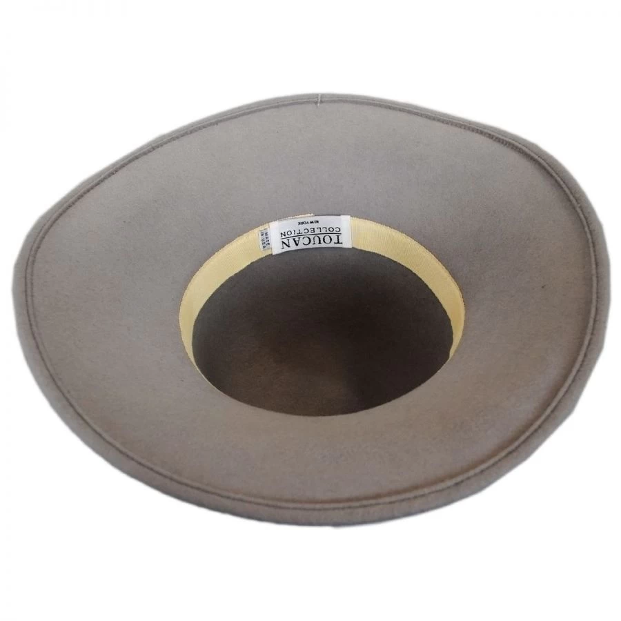 Satin Velvet Drape Wool Felt Swinger Hat 4 Satin Velvet Drape Wool Felt Swinger Hat - Image 2