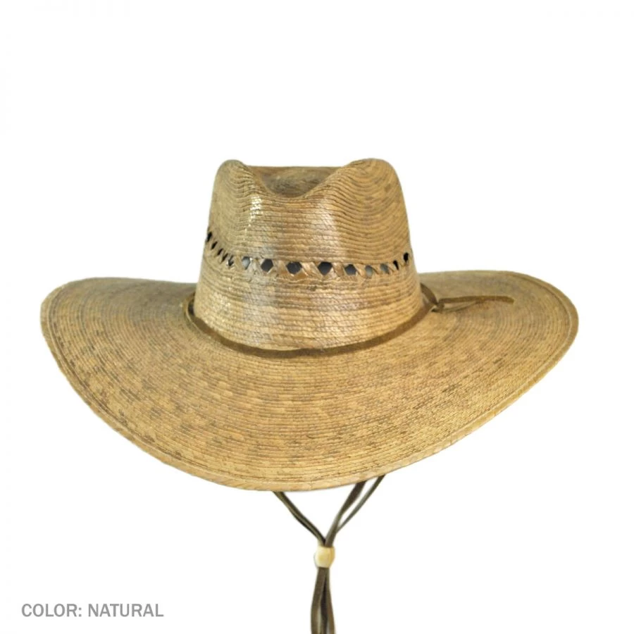 Gardener Lattice Palm Straw Wide Brim Hat 4 Gardener Lattice Palm Straw Wide Brim Hat - Image 2