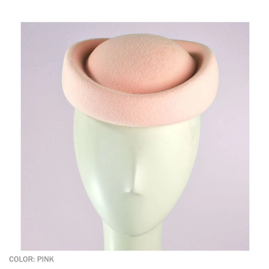 Heritage Collection 1940s Rosie Wool Felt Pillbox Hat 3 Heritage Collection 1940s Rosie Wool Felt Pillbox Hat