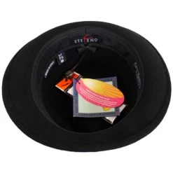 Teardrop Wool Felt Trilby Fedora Hat -ChicHeadwear Haven 262295