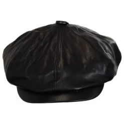 Bailey Noclin Leather Newsboy Cap