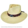 Demi-Star And Feather Beaded Hat Band