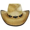 Stetson Kimball Palm Leaf Straw Western Hat -ChicHeadwear Haven 270690