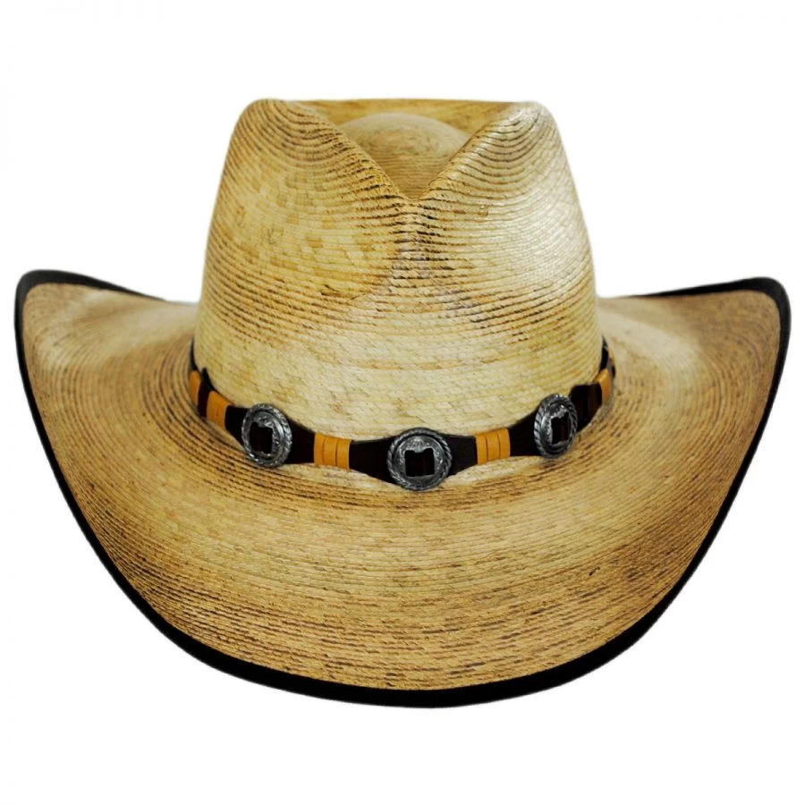 Stetson Kimball Palm Leaf Straw Western Hat 3 Stetson Kimball Palm Leaf Straw Western Hat