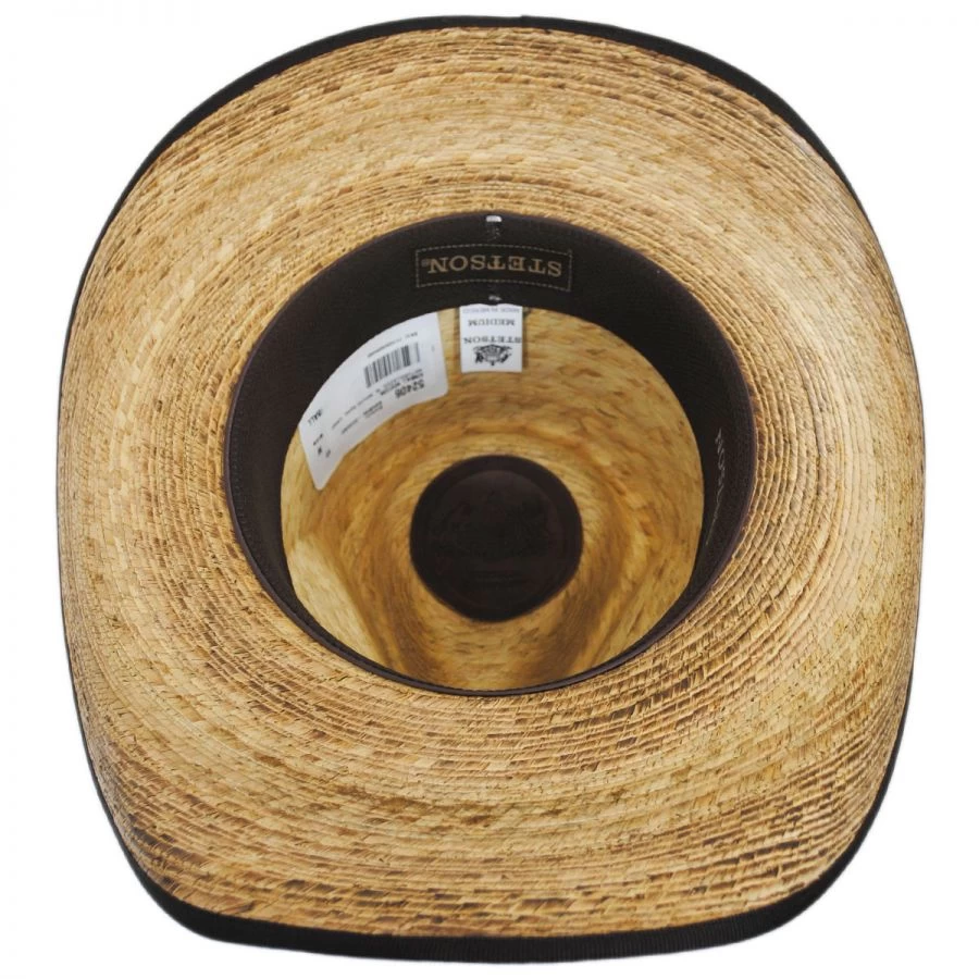 Stetson Kimball Palm Leaf Straw Western Hat 5 Stetson Kimball Palm Leaf Straw Western Hat - Image 3