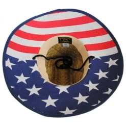 USA Flag Underbrim Lifeguard Hat -ChicHeadwear Haven 274006