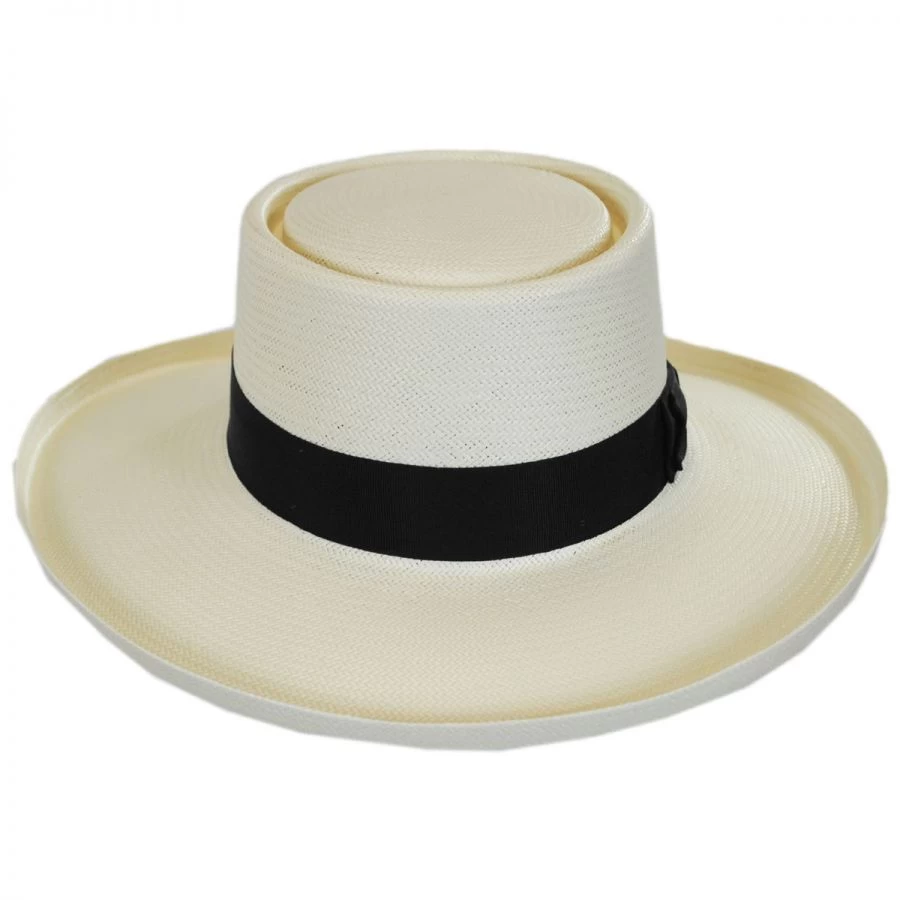 Stetson Colonel Shantung Straw Gambler Hat 3 Stetson Colonel Shantung Straw Gambler Hat