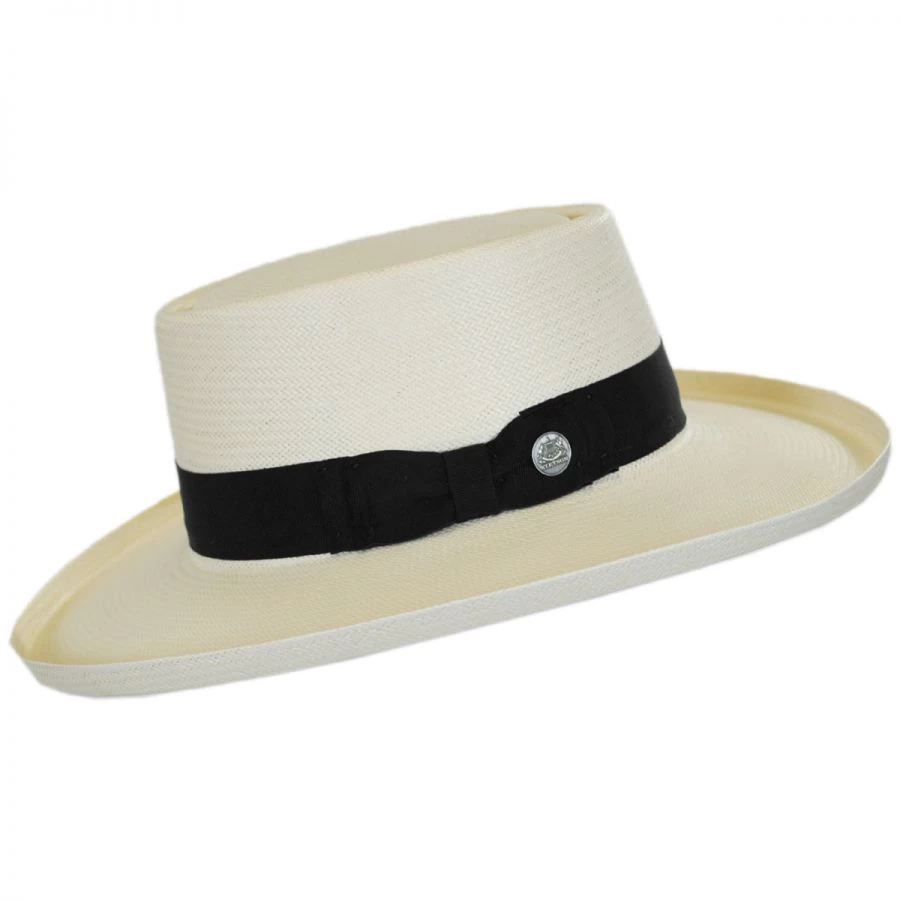 Stetson Colonel Shantung Straw Gambler Hat 4 Stetson Colonel Shantung Straw Gambler Hat - Image 2