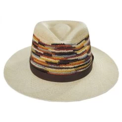 Bailey Tasmin Panama Straw Fedora Hat