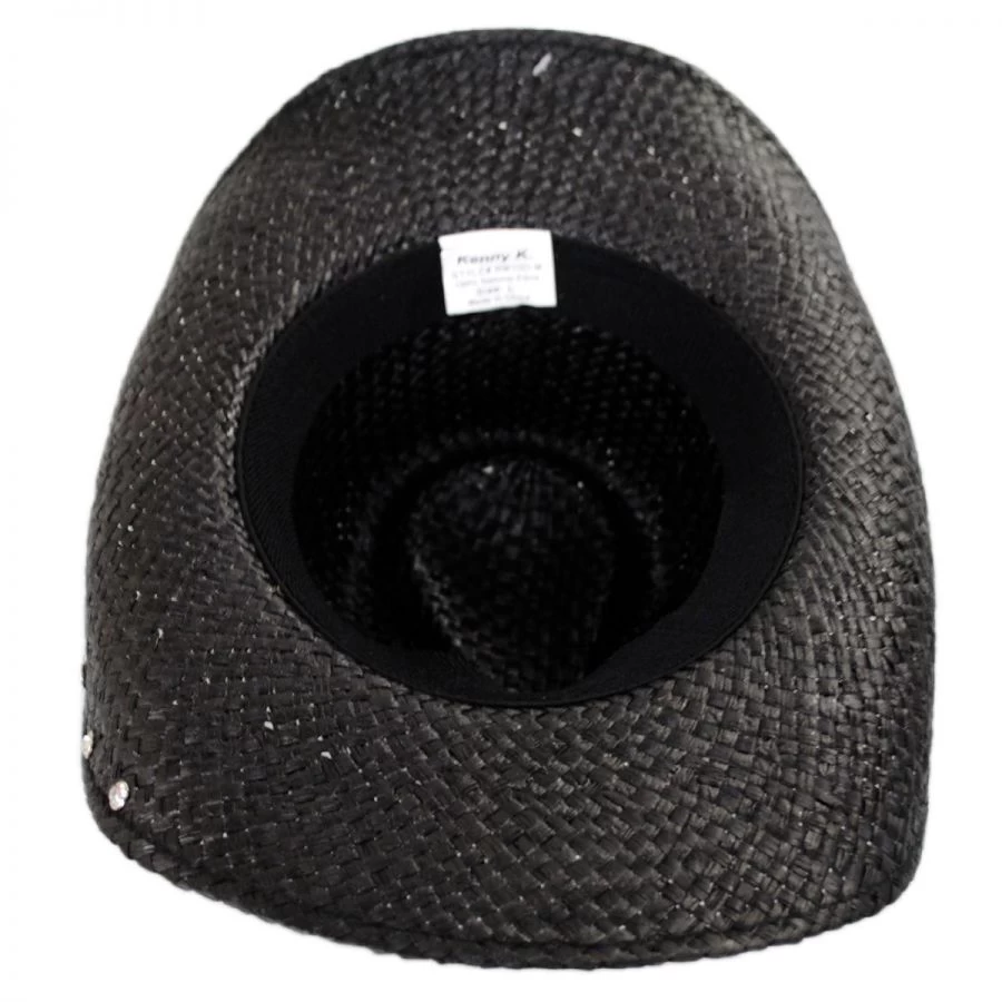 Rhinestone Raffia Straw Western Hat 5 Rhinestone Raffia Straw Western Hat - Image 3
