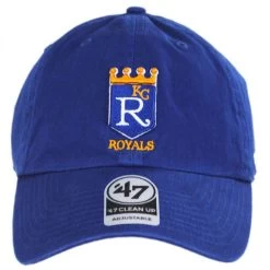 '47 BRAND Kansas City Royals MLB Cooperstown Clean Up Strapback Baseball Cap Dad Hat