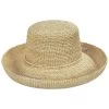 Scala Crocheted Raffia Straw Boater Hat - Petite -ChicHeadwear Haven 289714