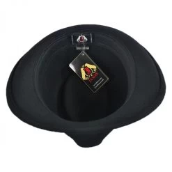Detroit Wool Felt Trilby Fedora Hat - Black -ChicHeadwear Haven 29012